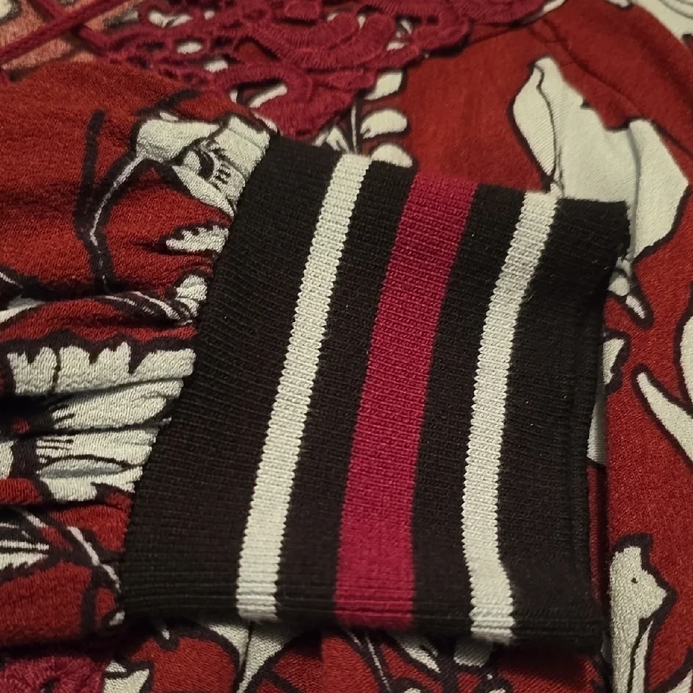 Democracy Red Blouse Long Sleeve M - Picture 4 of 4